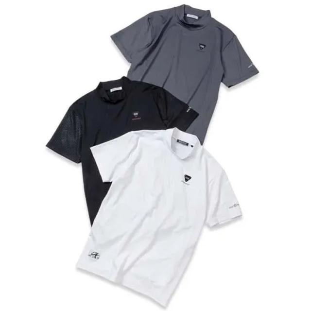 SY32 BY SWEET YEARS GOLF メンズ 半袖シャツ モックネック ゴルフウェア SY32 スウィートイヤーズ 吸水速乾 ストレッチ UV加工 男性 モックシャツ トップス 紳士用 ゴルフシャツ 服 ブランド G-002 EMBOSS STRETCH MOCK アパレル/SYG-25S024_5
