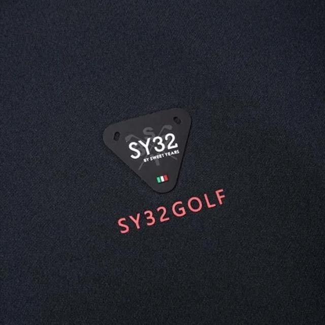 SY32 BY SWEET YEARS GOLF メンズ 半袖シャツ モックネック ゴルフウェア SY32 スウィートイヤーズ 吸水速乾 ストレッチ UV加工 男性 モックシャツ トップス 紳士用 ゴルフシャツ 服 ブランド G-002 EMBOSS STRETCH MOCK アパレル/SYG-25S024_7