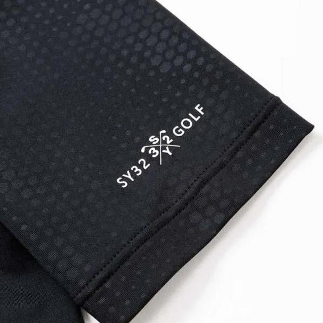SY32 BY SWEET YEARS GOLF メンズ 半袖シャツ モックネック ゴルフウェア SY32 スウィートイヤーズ 吸水速乾 ストレッチ UV加工 男性 モックシャツ トップス 紳士用 ゴルフシャツ 服 ブランド G-002 EMBOSS STRETCH MOCK アパレル/SYG-25S024_9