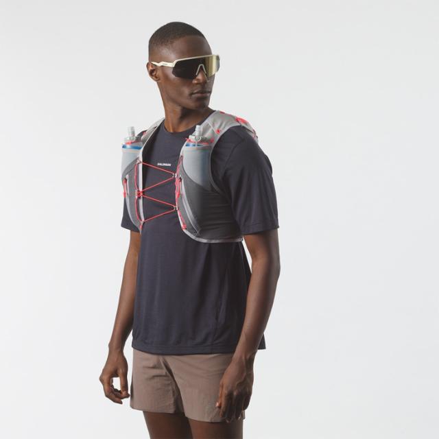 サロモン ランニングベスト フラスク付 SALOMON ADV SKIN 12 メンズ