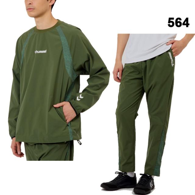 ヒュンメル ピステスーツ メンズ 上下 hummel ウーブン 長袖ピステ