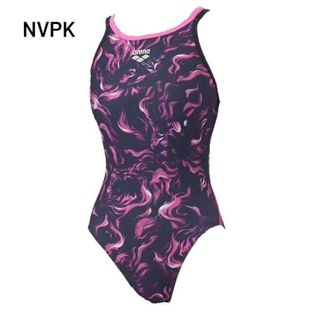 アリーナ レディース 水泳 競泳 練習用水着 arena TOUGHSUIT ダブルストラップ ワンピース（オープンバック）パッドなし 女性 女子 トレーニング水着 トレーニングワンピース 耐塩素 スイムウェア 総柄 ブランド インドミトゥス みずぎ/AS5FWMS1L【返品不可】 アリーナ レディース 水泳 競泳 練習用水着 arena TOUGHSUIT ダブル