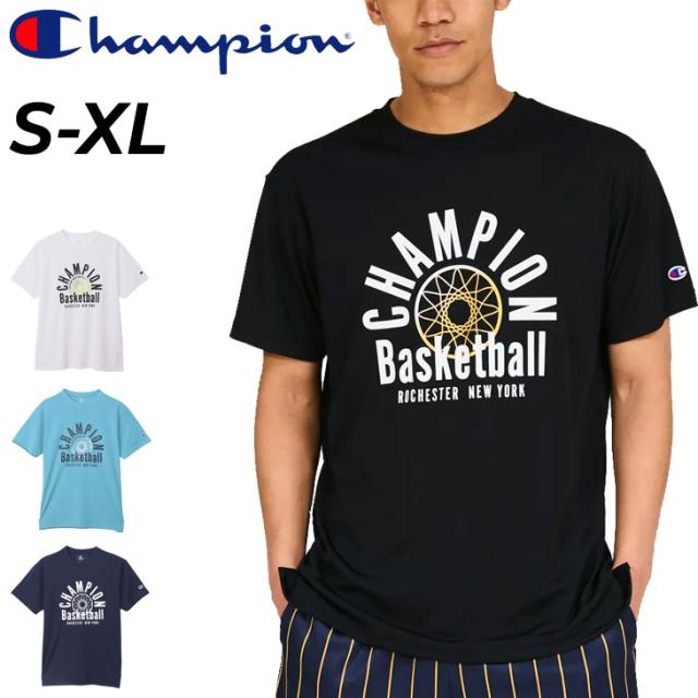 チャンピオン 半袖 Tシャツ メンズ Champion E-MOTION バスケットボールウェア 吸汗速乾 通気性 抗菌 防臭 スポーツウェア 練習着 トレーニング 男性 男子 バスケシャツ プリントT 半袖シャツ 半そで スポーツTシャツ 服 ブランド アパレル C3-CB326