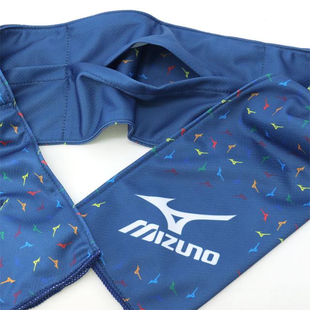 ミズノ クーリング ネックタオル 当店オリジナル メンズ レディース mizuno 保冷剤3個付き 暑さ対策 日焼け対策 ネッククーラー 首元冷却 氷のう アイシング 熱中症対策 夏用グッズ 大人用 スポーツ アウトドア キャンプ 屋外活動 冷感タオル ブランド アクセサリー/APW-NCLR フェイスタオル