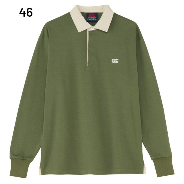 カンタベリー　ポロシャツ　長袖 3Lサイズ　ビッグサイズ　刺繍 Canterbury カンタベリー ラガージャージ ラガーシャツ ポロシャツ