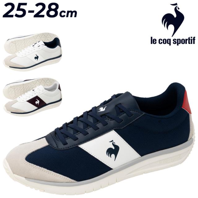 ルコック スニーカー メンズ ユニセックス 2E相当 le coq sportif LCS クオーツ｜ブランド シューズ スポーティ シンプル キレイめ 消臭 男性 紳士靴 メンズシューズ くつ 運動靴/LU5FSN50UZ