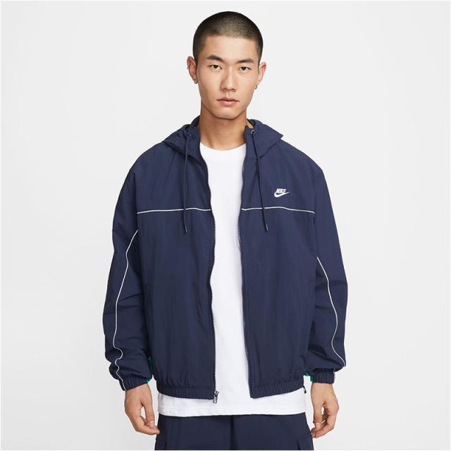 ナイキ ウィンドブレーカー 長袖 メンズ NIKE クラブ アスリート フーディジャケット 裏メッシュ スポーツウェア アウター 男性 ウインドブレーカー 紳士 服 メンズウエア ウィンドジャケット 紺 ネイビー ブランド nike CLUB アパレル/HJ2013-451