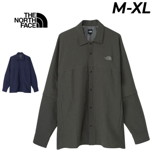 ザ・ノース・フェイス シャツ メンズ ユニセックス THE NORTH FACE 半袖・長袖 2WAY仕様 メッシュシャツ 軽量 通気 UVガード 無地 トップス アウトドアウエア 男女兼用 シンプル 大人用 ブランド アパレル/NR62551