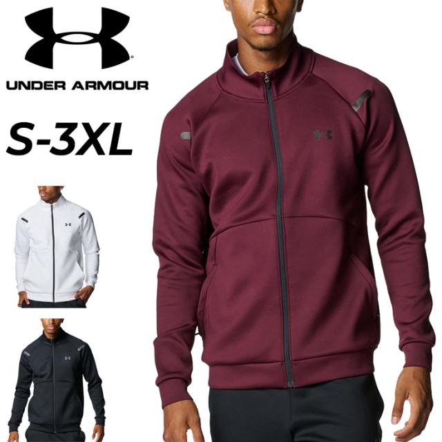 アンダーアーマー ジャージ 長袖 メンズ UNDER ARMOUR UAアーマーニット トラックジャケット トレーニング スポーツウエア ジャージジャケット フルジップ ジャージー 男性用 アウター 大きいサイズ ジムトレ 運動 ブランド アパレル/6007743
