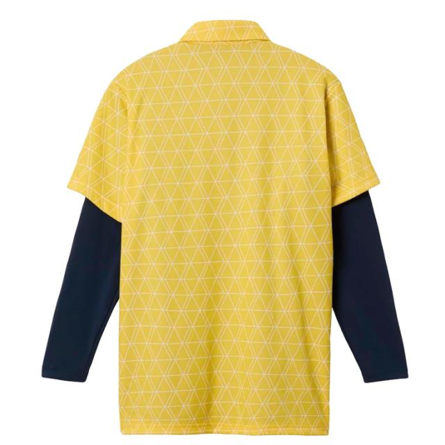 ルコック インナー付半袖シャツ メンズ ゴルフウェア le coq sportif GOLF 半袖ポロシャツ 長袖インナーシャツ 2点セット 男性 ゴルフシャツ 吸汗速乾 UVカット 総柄ゴルフポロ 長袖アンダー トップス 紳士 服 スポーツ ブランド アパレル/LG5FTZ00M【返品不可】_5