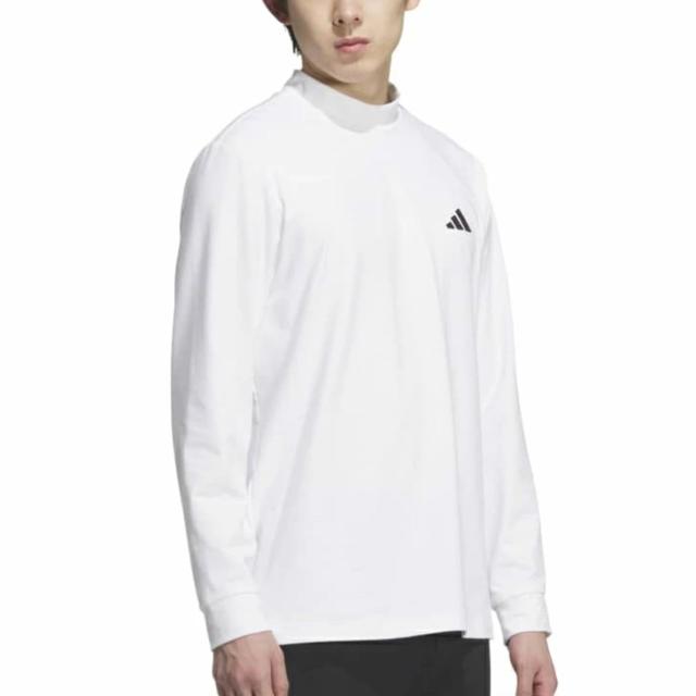 アディダス モックネックシャツ メンズ ゴルフウェア adidas GOLF バックグラフィック 長袖モックシャツ バックプリント 男性 紳士用 ゴルフシャツ トップス スポーツウエア 服 ブランド アパレル/JVV08_4
