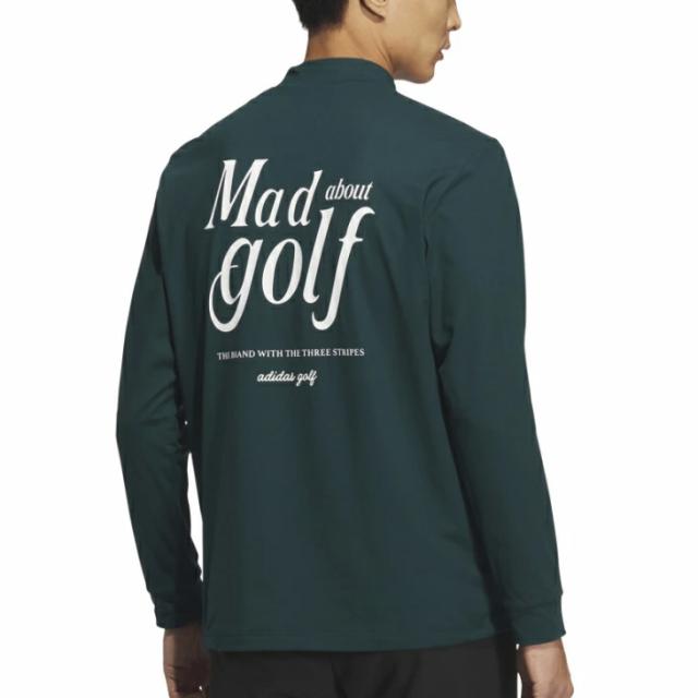 アディダス モックネックシャツ メンズ ゴルフウェア adidas GOLF バックグラフィック 長袖モックシャツ バックプリント 男性 紳士用 ゴルフシャツ トップス スポーツウエア 服 ブランド アパレル/JVV08_7