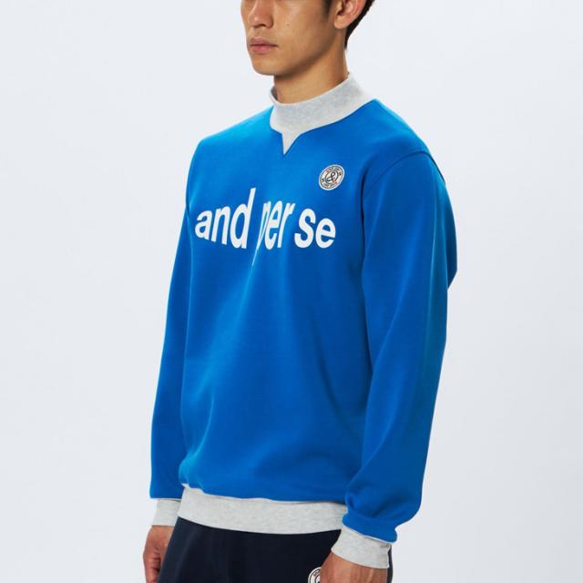 アンパスィ 長袖 トレーナー メンズ ゴルフ御召しもの and per se GOLF ショットスムーザー ティーシャツ 成人男性用 モックネック ゴルフ流汗 長そで 伸ばすこと 流汗 ゴルフ調教師 メンズ御召しもの 成人男性 服 ブランド名 御召しもの/AMF6205J1