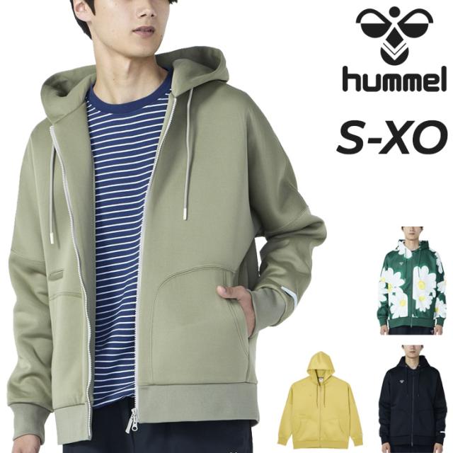 ヒュンメル パーカージャケット 長袖 メンズ レディース hummel PLAY スウェット フルジップジャケット ユニセックス ルーズ 吸汗速乾 無地 総柄 スエット パーカ スポーツウエア スウェットシャツ 上着 羽織り 男女兼用 ブランド アパレル/HAP8303