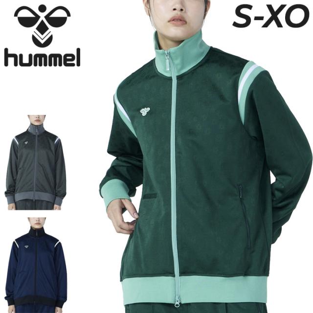 ヒュンメル  ジャージ ジャケット メンズ レディース hummel PLAY ジャガードトラックジャケット フルジップ 長袖 アウター ユニセックス フラワー柄 総柄 スポーツウエア 男女兼用 トレーニング 運動 普段使い ブランド アパレル 服 スポーツMIX/HAT2140