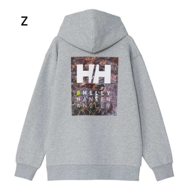 ヘリーハンセン パーカー 長袖 メンズ レディース HELLYHANSEN HHアングラースウェットパーカ 釣り フィッシング マリンスポーツ 裏起毛 スエット プルオーバー ユニセックス フォトプリント アウトドアウェア 秋冬 ブランド 服 男女兼用 ウエア アパレル/HO32556_1