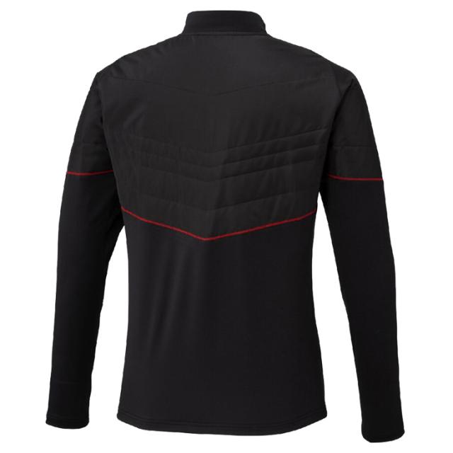 ミズノ ハイブリッドトレーニングトップ 長袖 メンズ ユニセックス mizuno MORELIA モレリア ハーフジップ 中綿入り プルオーバー  スリムフィット 吸湿発熱 保温 サッカー スポーツウェア 秋冬 トップス ブランド 男女兼用 服 アパレル /P2MEC503 ミズノ ハイブリッドトレーニングトップ 長袖 メンズ ユニセックス