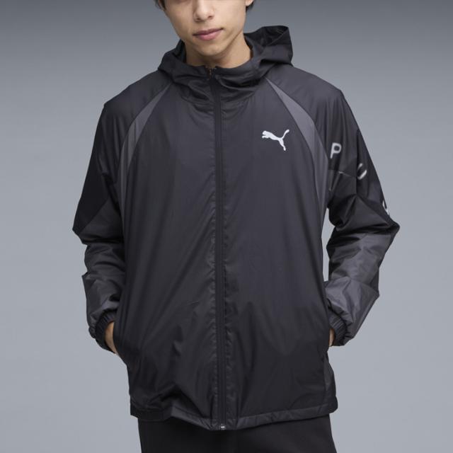 プーマ トレーニングジャケット メンズ PUMA AUTUMN TAD 裏起毛 トリコットライナー フルジップ 保温 防風 防寒 秋冬用 スポーツウェア 男性用 フード付き アウター ウィンドブレーカー ブランド 服 アパレル メンズファッション/528011_6