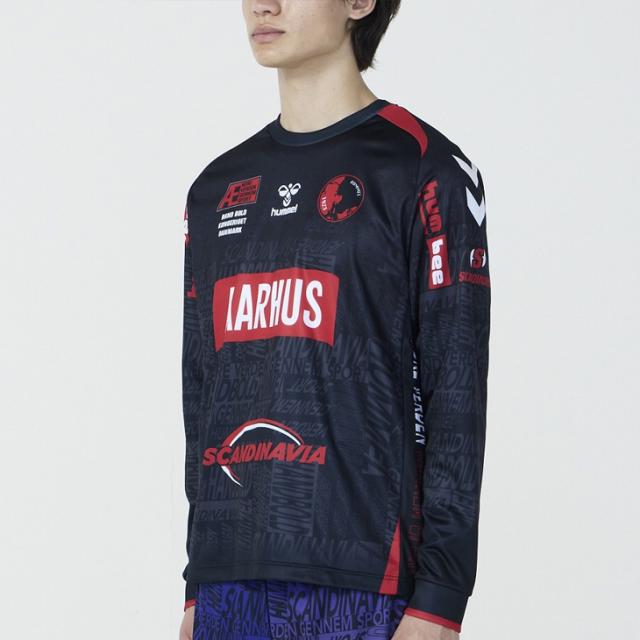ヒュンメル メンズ ハンドボールウェア 長袖Tシャツ ショートパンツ 上下 hummel HB BASIC プラクティスシャツ ショーツ 男性用 セットアップ 吸汗速乾 ロンT ハーフパンツ 上下組 ブランド スポーツウエア 服 アパレル/HAP7226-HAP1225P_6