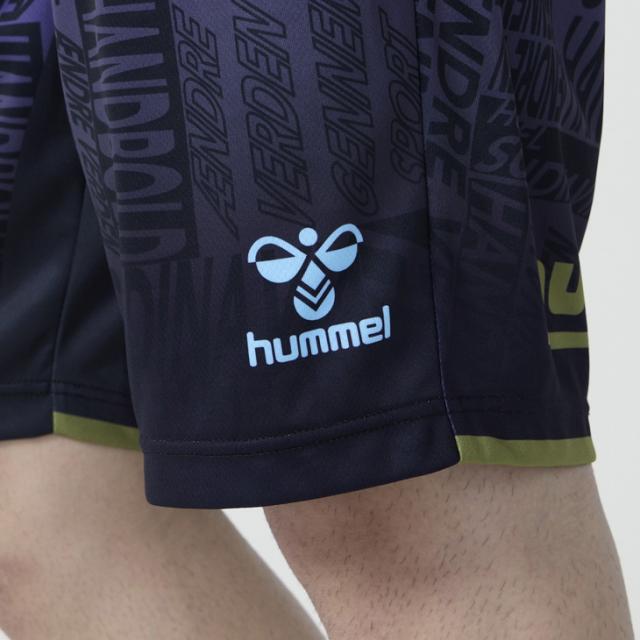 ヒュンメル メンズ ハンドボールウェア 長袖Tシャツ ショートパンツ 上下 hummel HB BASIC プラクティスシャツ ショーツ 男性用 セットアップ 吸汗速乾 ロンT ハーフパンツ 上下組 ブランド スポーツウエア 服 アパレル/HAP7226-HAP1225P_12