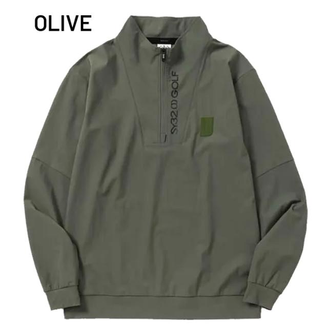 SY32 BY SWEET YEARS GOLF メンズ 長袖 プルオーバー ハーフジップ