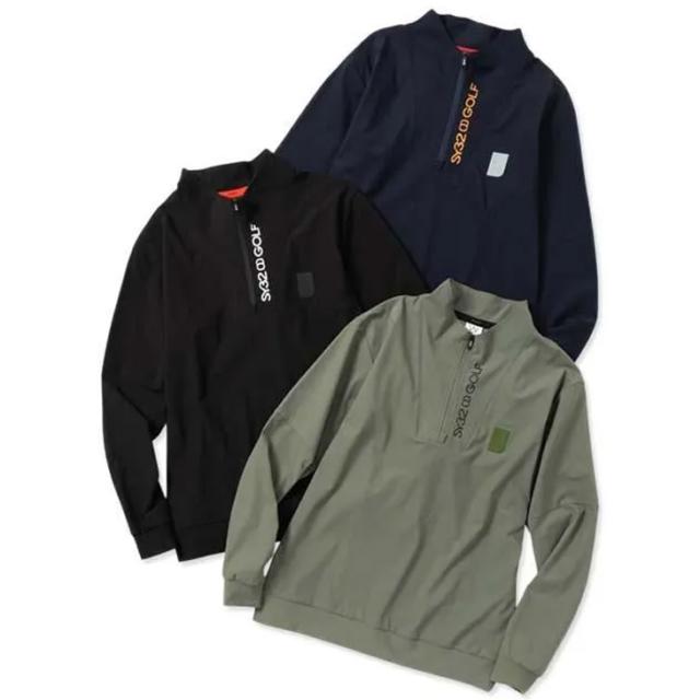 SY32 BY SWEET YEARS GOLF メンズ 長袖 プルオーバー ハーフジップ