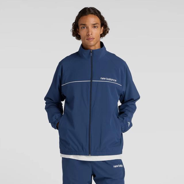 ニューバランス ウインドブレーカー 長袖 メンズ Newbalance ウーブン トラックジャケット 裏メッシュ トレーニングジャケット スポーツウェア 男性用 裏地付き アウター メンズウエア ジムトレ ランニング フィットネス ブランド 服 アパレル/AMJ53170-NNY