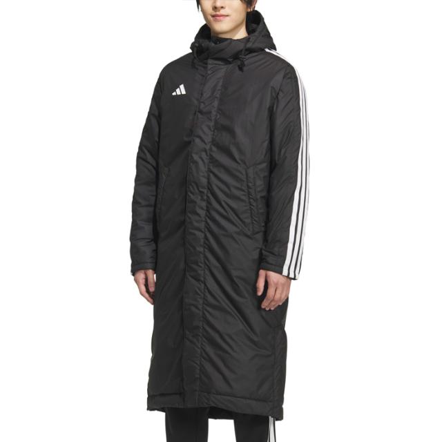 アディダス ベンチコート 裏ボア メンズ adidas M MH 3S ロングボアコート 保温 防風 防寒用 アウター ボアコート ロングコート スポーツウェア 男性用 フード付 防寒着 メンズアウター メンズウエア ブランド アパレル メンズファッション/BW566【ギフト不可】_4
