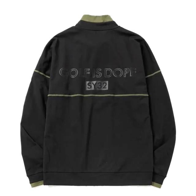 SY32 BY SWEET YEARS GOLF メンズ 裏起毛 スウェットシャツ SY32 スウィートイヤーズ 男性用 ゴルフウェア 長袖 モックネック 秋冬用 トップス ゴルフ用トレーナー 保温 紳士用 スエット 服 ブランド ULTRA LIGHT BACK BRUSHED MOCK SWEAT アパレル/SYG-25A1-17_4