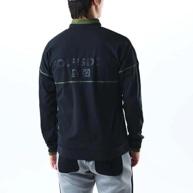 SY32 BY SWEET YEARS GOLF メンズ 裏起毛 スウェットシャツ SY32 スウィートイヤーズ 男性用 ゴルフウェア 長袖 モックネック 秋冬用 トップス ゴルフ用トレーナー 保温 紳士用 スエット 服 ブランド ULTRA LIGHT BACK BRUSHED MOCK SWEAT アパレル/SYG-25A1-17_6