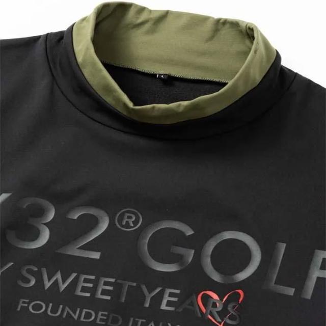 SY32 BY SWEET YEARS GOLF メンズ 裏起毛 スウェットシャツ SY32 スウィートイヤーズ 男性用 ゴルフウェア 長袖 モックネック 秋冬用 トップス ゴルフ用トレーナー 保温 紳士用 スエット 服 ブランド ULTRA LIGHT BACK BRUSHED MOCK SWEAT アパレル/SYG-25A1-17_7
