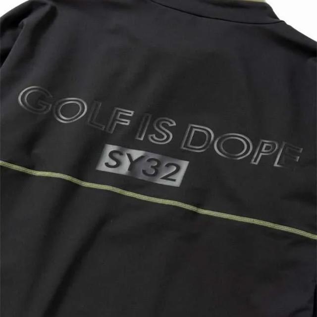 SY32 BY SWEET YEARS GOLF メンズ 裏起毛 スウェットシャツ SY32 スウィートイヤーズ 男性用 ゴルフウェア 長袖 モックネック 秋冬用 トップス ゴルフ用トレーナー 保温 紳士用 スエット 服 ブランド ULTRA LIGHT BACK BRUSHED MOCK SWEAT アパレル/SYG-25A1-17_11
