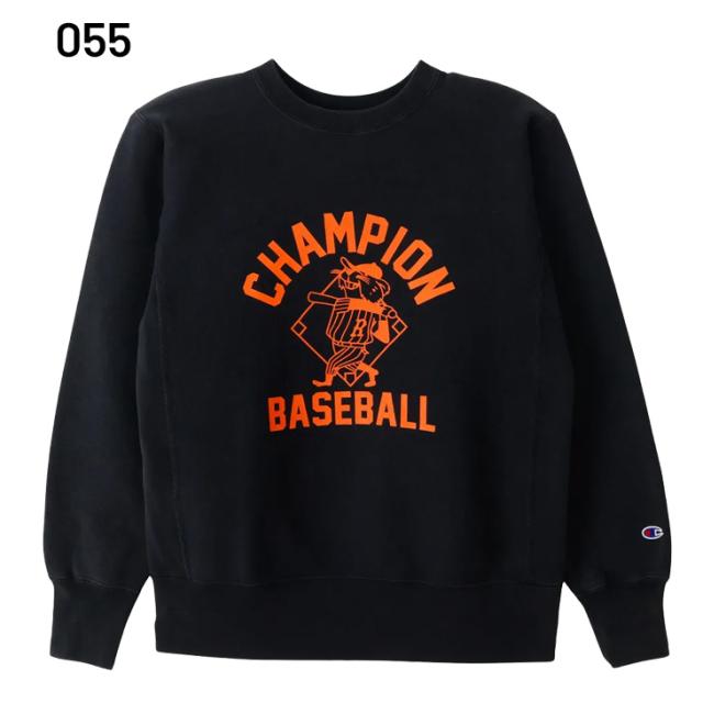 チャンピオン スウェットシャツ 裏起毛 メンズ Champion リバースウィーブ 長袖 トレーナー クルーネック 保温 秋冬用 スエット キャラクター アメカジ メンズウェア トップス ウエア 服 ブランド アパレル メンズファッション/C3-C008_1
