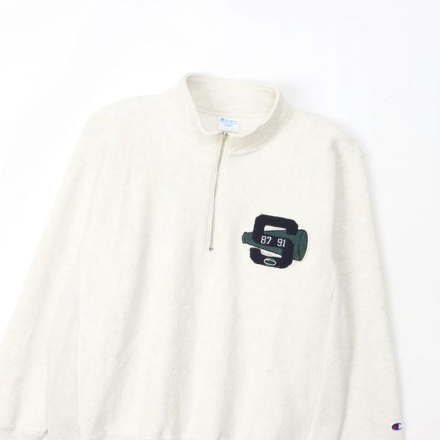チャンピオン スウェットシャツ 裏起毛 メンズ Champion リバースウィーブ 長袖 ハーフジップ 保温 秋冬用 スエット カレッジ風 アメカジ メンズウェア トップス ウエア 服 ブランド アパレル メンズファッション/C3-C023_9