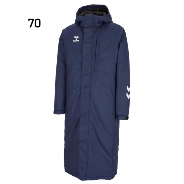 ヒュンメル 中綿コート ロング丈 メンズ ジュニア 140cm 160cm S〜XOサイズ hummel チームパデッドロングコート 防風 保温 はっ水 防寒用アウター ベンチコート メンズウエア 男性 大人 子供服 キッズウエア ブランド アパレル/HAW8118【ギフト不可】_1