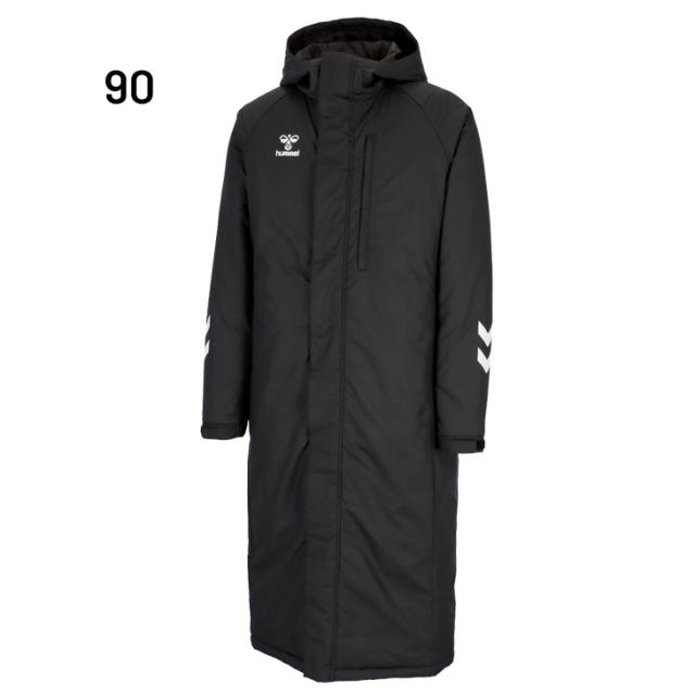 ヒュンメル 中綿コート ロング丈 メンズ ジュニア 140cm 160cm S〜XOサイズ hummel チームパデッドロングコート 防風 保温 はっ水 防寒用アウター ベンチコート メンズウエア 男性 大人 子供服 キッズウエア ブランド アパレル/HAW8118【ギフト不可】_2