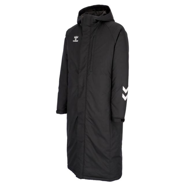 ヒュンメル 中綿コート ロング丈 メンズ ジュニア 140cm 160cm S〜XOサイズ hummel チームパデッドロングコート 防風 保温 はっ水 防寒用アウター ベンチコート メンズウエア 男性 大人 子供服 キッズウエア ブランド アパレル/HAW8118【ギフト不可】_3