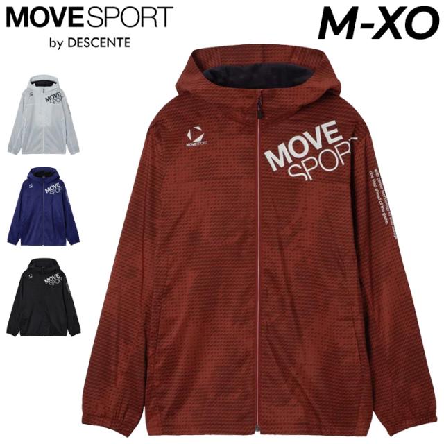 デサント ムーブスポーツ ウィンドブレーカー メンズ DESCENTE MOVESPORT HEATNAVI ブラッシュド 総柄フルジップフーディー 長袖 ジャケット はっ水 保温 スポーツウェア 秋冬 アウター ウインドブレーカー 上着 ブランド アパレル メンズウエア/ST5FWB30M
