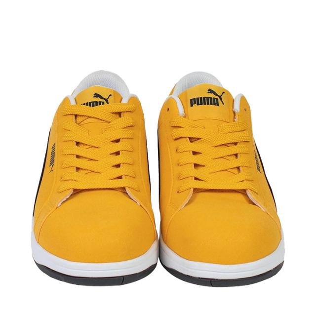 プーマ メンズ ワークシューズ 3E相当 メンズ 作業靴 PUMA SAFETY アイコニック ロー 安全靴 ヘリテイジ 本革 セーフティーシューズ ローカット 合成樹脂先芯 静電気帯電防止 衝撃吸収 プロスニーカー 建設現場 工場 DIY ブランド PUMA WORK HERITAGE くつ/642000