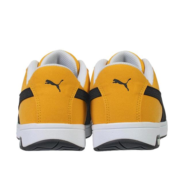 プーマ メンズ ワークシューズ 3E相当 メンズ 作業靴 PUMA SAFETY アイコニック ロー 安全靴 ヘリテイジ 本革 セーフティーシューズ ローカット 合成樹脂先芯 静電気帯電防止 衝撃吸収 プロスニーカー 建設現場 工場 DIY ブランド PUMA WORK HERITAGE くつ/642000