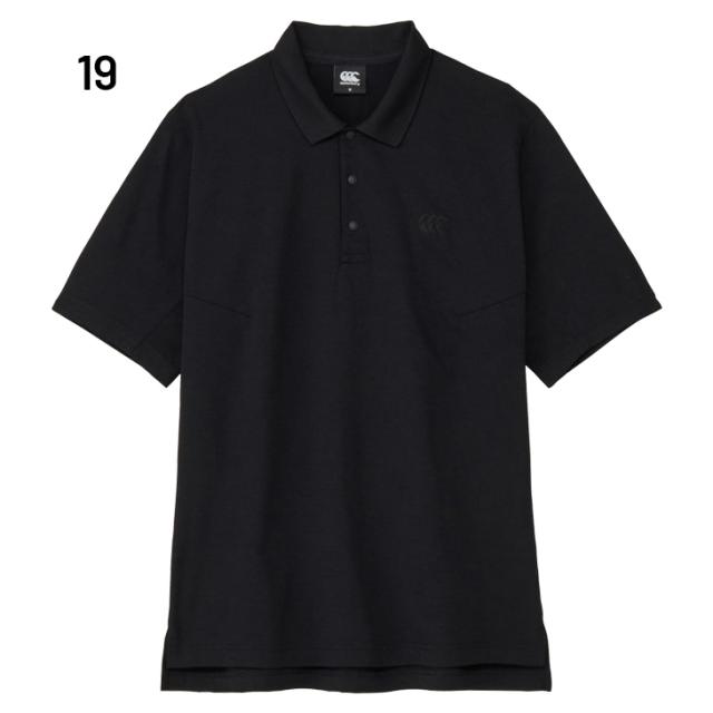 カンタベリー 半袖 ポロシャツ メンズ レディース canterbury メディアポロ ユニセックス 吸汗速乾 ドライ 通気性 UVケア トレーニング スポーツウェア ラグビーウエア 男女兼用 春夏 普段使い ワンポイント 半そで トップス 服 ブランド アパレル/RG325584_1