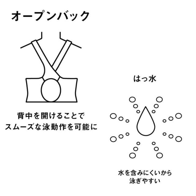 アリーナ WA承認 レディース 競泳水着 公式大会可 arena レーシングワンピーススパッツ(オープンバック・ハーフレッグ) オールインワン 女性 女子 レース用 スイムウェア 競技水着 ブランド AQUAFORCE FUSION-ONE みずぎ/AS6SRC10L【返品不可】_15