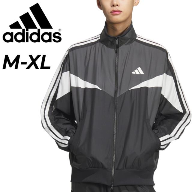 アディダス ウィンドブレーカー ジャケット メンズ adidas ESS CB ウーブンジャケット 長袖 裏メッシュ ウィンドジャケット 男性 アウター ルーズ ウインドシャツ 上着 ブランド ウインドブレーカー アパレル 春夏 スポーツウェア/VD618