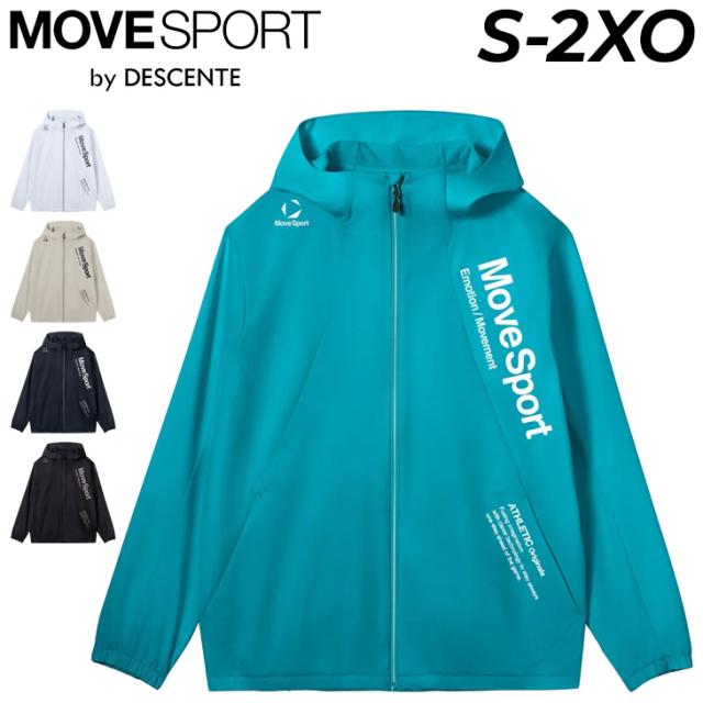 デサント ムーブスポーツ フーディー クロスジャケット メンズ レディース MOVESPORT by DESCENTE サンスクリーンジャケット UVカット(UPF50+) 遮熱 クーリング はっ水 春夏 スポーツウェア ユニセックス 大きいサイズ ブランド アパレル 石川祐希選手/ST6SJK20M