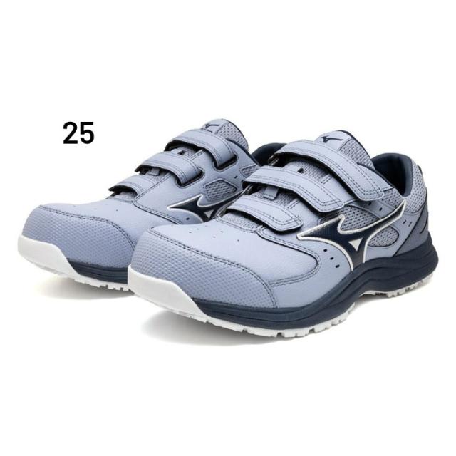 ミズノ 作業靴 安全靴 メンズ 3本ベルト 3E相当 ワーキングシューズ mizuno オールマイティLS3 22L 硬質樹脂先芯 ローカット 軽量 クッション性 プロテクティブスニーカー JSAA規格A種合格 建設 製造 運輸 普通作業 現場作業 ブランド ワークシューズ くつ/F1GA2601_2