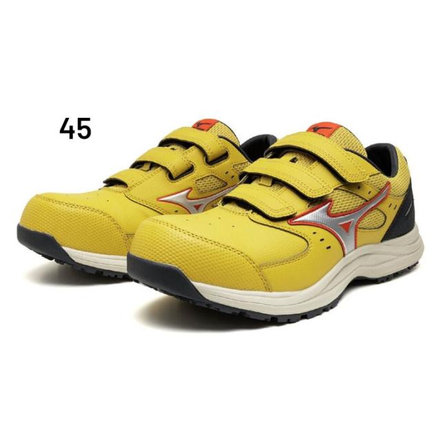 ミズノ 作業靴 安全靴 メンズ 3本ベルト 3E相当 ワーキングシューズ mizuno オールマイティLS3 22L 硬質樹脂先芯 ローカット 軽量 クッション性 プロテクティブスニーカー JSAA規格A種合格 建設 製造 運輸 普通作業 現場作業 ブランド ワークシューズ くつ/F1GA2601_3