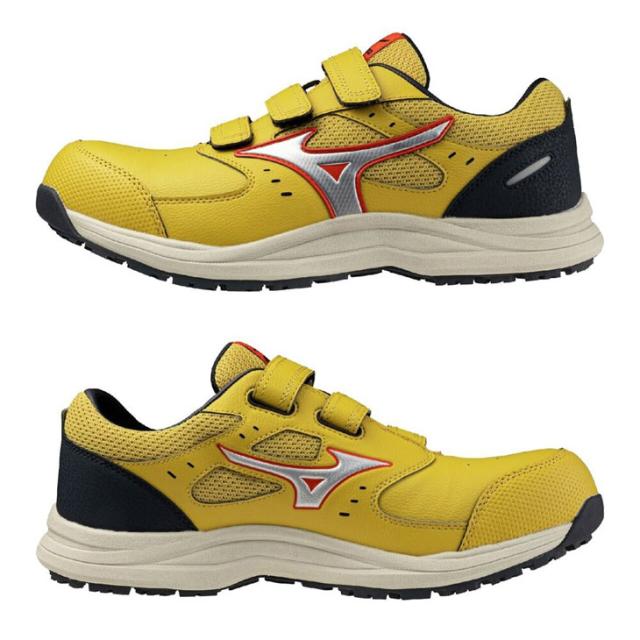 ミズノ 作業靴 安全靴 メンズ 3本ベルト 3E相当 ワーキングシューズ mizuno オールマイティLS3 22L 硬質樹脂先芯 ローカット 軽量 クッション性 プロテクティブスニーカー JSAA規格A種合格 建設 製造 運輸 普通作業 現場作業 ブランド ワークシューズ くつ/F1GA2601_4