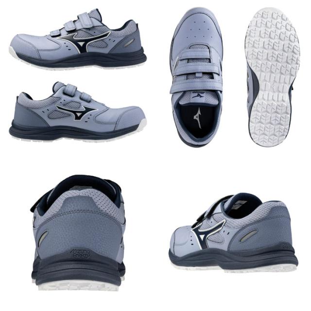 ミズノ 作業靴 安全靴 メンズ 3本ベルト 3E相当 ワーキングシューズ mizuno オールマイティLS3 22L 硬質樹脂先芯 ローカット 軽量 クッション性 プロテクティブスニーカー JSAA規格A種合格 建設 製造 運輸 普通作業 現場作業 ブランド ワークシューズ くつ/F1GA2601_9