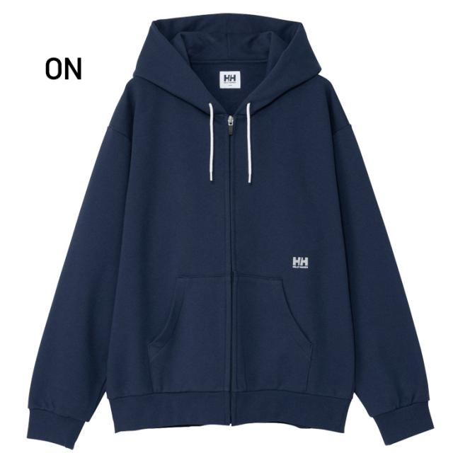 ヘリーハンセン パーカー 長袖 スウェット メンズ HELLYHANSEN ワンポイントロゴ フルジップ フーディ 無地 裏毛 スエット パーカ 男性 アウトドアウェア タウン トップス スエットパーカー メンズウエア ブランド アパレル/HE32630_2