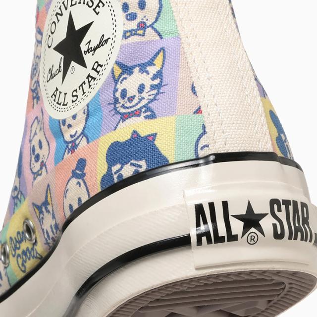 ココンバース ハイカットスニーカー オサムグッズ コラボモデル メンズ レディース シューズ CONVERSE ALL STAR AGED PT HI / OSAMU GOODS キャンバス シューズ 原田治氏 キャラクター 総柄 靴 ブランド オールスタースニーカー くつ/3131711_6